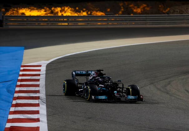 44 Lewis Hamilton (GBR, Mercedes-AMG Petronas F1 Team), F1 Grand Prix of Bahrain at Bahrain International Circuit on March 28, 2021 in Sakhir, Bahrain. (Photo by HOCH ZWEI) Sakhir Bahrain