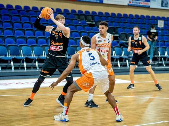 Chris Carter, Rostock Seawolves vs. Panthers Schwenningen, Basketball, PRO-A, 28.03.2021 Rostock Seawolves vs. Panthers Schwenningen, Basketball, PRO-A, 28.03.2021 Rostock Copyright: xEibner-Pressefotox EP_GRW