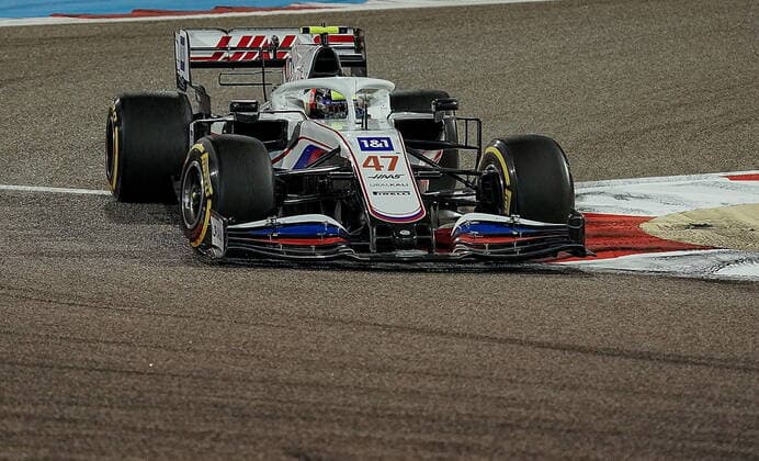 Formula 1 Gulf Air Bahrain Grand Prix 2021 28.03.2021, Bahrain International Circuit, Sakhir, Formula 1 Gulf Air Bahrain Grand Prix 2021 ,im Bild Mick Schumacher (DEU 47), Haas F1 Team