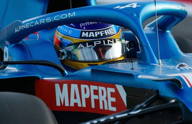 Formula 1 Gulf Air Bahrain Grand Prix 2021 28.03.2021, Bahrain International Circuit, Sakhir, Formula 1 Gulf Air Bahrain Grand Prix 2021 ,im Bild Fernando Alonso (ESP 14), Alpine F1 Team