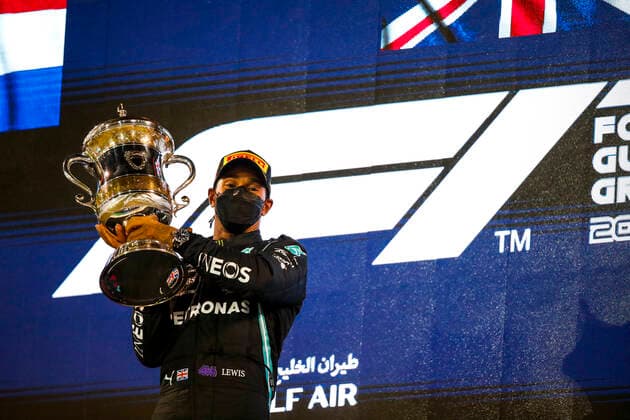 44 Lewis Hamilton (GBR, Mercedes-AMG Petronas F1 Team), F1 Grand Prix of Bahrain at Bahrain International Circuit on March 28, 2021 in Sakhir, Bahrain. (Photo by HOCH ZWEI) Sakhir Bahrain