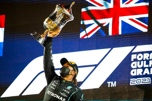 Sport Bilder des Tages 44 Lewis Hamilton (GBR, Mercedes-AMG Petronas F1 Team), F1 Grand Prix of Bahrain at Bahrain International Circuit on March 28, 2021 in Sakhir, Bahrain. (Photo by HOCH ZWEI) Sakhir Bahrain