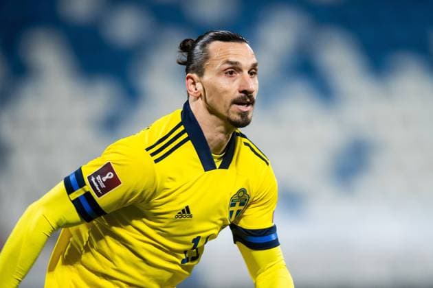 210328 Zlatan Ibrahimovic of Sweden during the FIFA World Cup, WM, Weltmeisterschaft, Fussball Qualifier football match between Kosovo and Sweden on March 28, 2021 in Pristina. Photo: Ludvig Thunman BILDBYRAN kod LT LT0140 fotboll football soccer fotball vm-kval kval fifa world cup qualifier qualifier kosovo sverige sweden sverige a bbeng Copyright: LUDVIGxTHUNMAN BB210328LT053