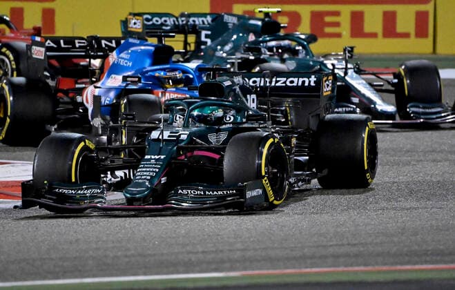 18 Lance Stroll (CAN, Aston Martin Cognizant F1 Team), F1 Grand Prix of Bahrain at Bahrain International Circuit on March 28, 2021 in Sakhir, Bahrain. (Photo by HOCH ZWEI) Sakhir Bahrain