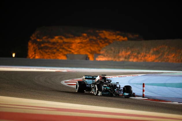 44 Lewis Hamilton (GBR, Mercedes-AMG Petronas F1 Team), F1 Grand Prix of Bahrain at Bahrain International Circuit on March 28, 2021 in Sakhir, Bahrain. (Photo by HOCH ZWEI) Sakhir Bahrain