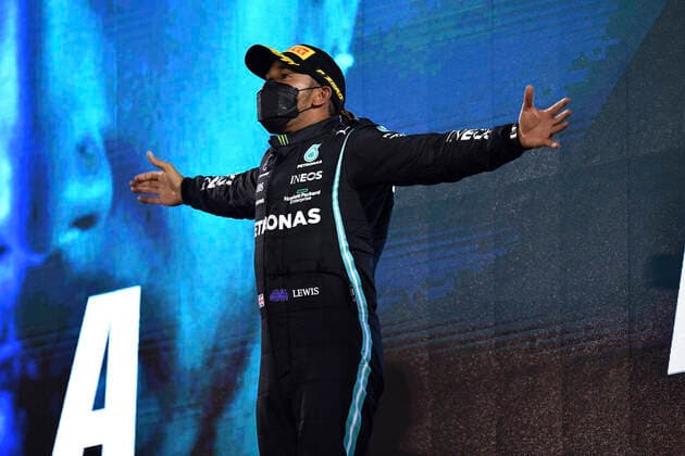 HAMILTON Lewis Mercedes AMG F1 Team Sieger FIA Formel 1 Saison 2021 in Bahrain 3.Tag Rennen Am 28.03.2021 Bahrain International Circuit As-Sachir