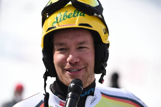Ski Alpin - HOLZMANN, Sebastian bei dem Slalom der Herren bei der Internationen Deutschen Meisterschaft Götschen Bischofswiesen am 28.03.2021, Deutschland, Oberbayern Bischofswiesen Götschen Oberbayern Deutschland *** Alpine skiing HOLZMANN, Sebastian in the mens slalom at the International German Championships Götschen Bischofswiesen on 28 03 2021, Germany, Oberbayern Bischofswiesen Götschen Oberbayern Germany