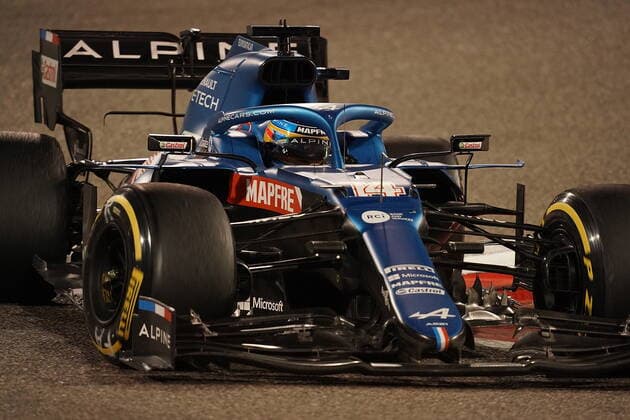Formula 1 Gulf Air Bahrain Grand Prix 2021 28.03.2021, Bahrain International Circuit, Sakhir, Formula 1 Gulf Air Bahrain Grand Prix 2021 ,im Bild Fernando Alonso (ESP 14), Alpine F1 Team