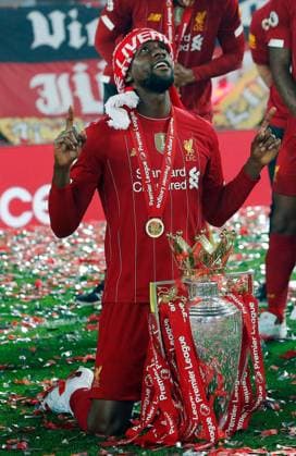 Mandatory Credit: Photo by Magi Haroun Shutterstock (10721050c) Divock Origi of Liverpool with the Premier League trophy Liverpool v Chelsea, Premier League, Football, Anfield, Liverpool, UK - 22 Jul 202 EDITORIAL USE ONLY No use with unauthorised audio, video, data, fixture lists (outside the EU), club league logos or live services. Online in-match use limited to 45 images (+15 in extra time). No use to emulate moving images. No use in betting, games or single club league player publications services. Liverpool v Chelsea, Premier League, Football, Anfield, Liverpool, UK - 22 Jul 202 EDITORIAL USE ONLY No use with unauthorised audio, video, data, fixture lists (outside the EU), club league logos or live services. Online in-match use limited to 45 images (+15 in extra time). No use to emulate moving images. No use in betting, games or  Copyright: xMagixHaroun Shutterstockx 10721050c