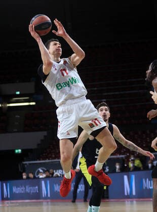 30.03.2021, EuroLeague, FC Bayern Basketball vs Fenerbahce, Audi Dome Muenchen, im Bild: Vladimir Lucic (FCB Basketball)