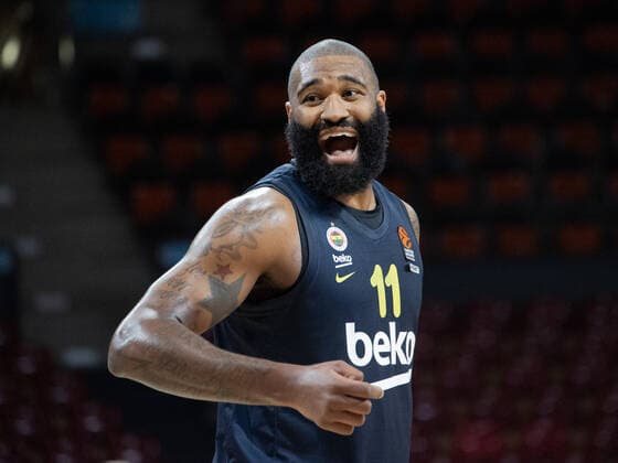 Fenerbahces 11 O QUINN. Basketball, Euroleague, FC Bayern - Fernerbahce Istanbul, Saison 2020-2021, am 30.3.2021 in Muenchen, A U D I D O M E, Deutschland. Quelle Copyright Credit : Oryk HAIST