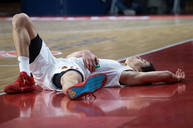 Bayerns 11 Vladimir LUCIC. Basketball, Euroleague, FC Bayern - Fernerbahce Istanbul, Saison 2020-2021, am 30.3.2021 in Muenchen, A U D I D O M E, Deutschland. Quelle Copyright Credit : Oryk HAIST