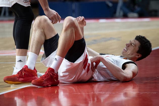 Bayerns 11 Vladimir LUCIC. Basketball, Euroleague, FC Bayern - Fernerbahce Istanbul, Saison 2020-2021, am 30.3.2021 in Muenchen, A U D I D O M E, Deutschland. Quelle Copyright Credit : Oryk HAIST