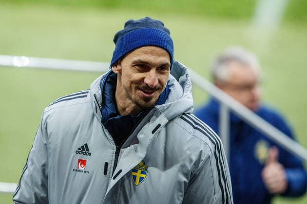 210331 Zlatan Ibrahimovic of Sweden during the International Friendly, Länderspiel, Nationalmannschaft football match between Sweden and Estonia on March 31, 2021 in Stockholm. Photo: Andreas L Eriksson BILDBYRAN COP 106 JM0103 bbeng fotboll football soccer fotball träningslandskamp landskamp international friendly sverige sweden sverige a estland estonia Copyright: ANDREASxLxERIKSSON BB210331AE040