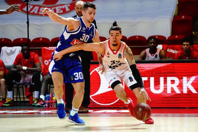 Sport Bilder des Tages Rob Gray (AS Monaco) BASKETBALL : Monaco vs FK Buducnost Podgorica - Eurocoupe - Monaco - 31 03 2021 NorbertScanella PanoramiC 