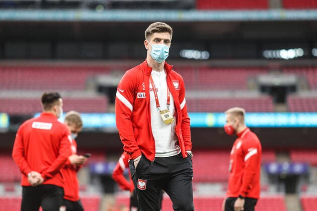 31.03.2021 LONDYN WEMBLEY, ANGLIA (LONDON, ENGLAND), STADION WEMBLEY PILKA NOZNA (FOOTBALL) ELIMINACJE MISTRZOSTW SWIATA FIFA QATAR 2022 ( WORLD CUP QUALIFIATION QATAR 2022 ) MECZ ANGLIA - POLSKA ( GAME ENGLAND - POLAND ) NZ KRZYSZTOF PIATEK FOTO LUKASZ GROCHALA CYFRASPORT NEWSPIX.PL --- Newspix.pl  20210331CSLG0023