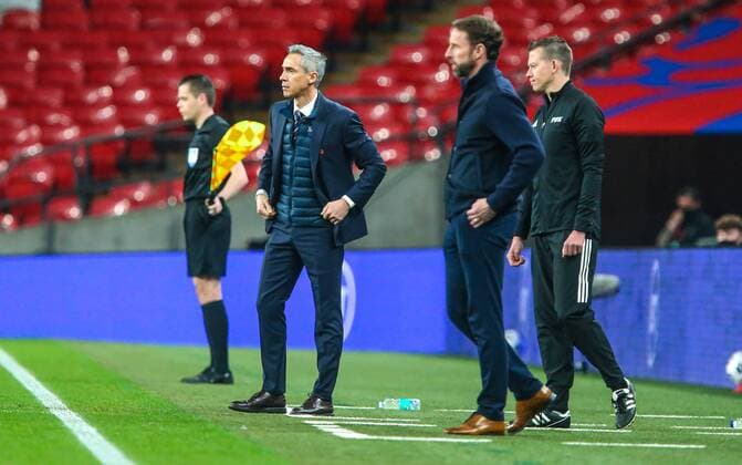 2021.03.31 Londyn Pilka nozna, Reprezentacja, Eliminacje Mistrzostw Swiata Katar 2022 Anglia - Polska N z Paulo Sousa Foto Rafal Wlosek PressFocus 2021.03.31 Londyn Football, world cup qualifiation qatar 2022 England - Poland Paulo Sousa Credit: Rafal Wlosek PressFocus NEWSPIX.PL --- Newspix.pl  20210331PF_RW018