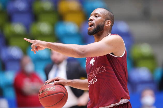 Fraport Skyliners - NINERS Chemnitz, easyCredit BBL Virgil Matthews (Niners Chemnitz, 4). Basketball-Spiel der easyCredit BBL zwischen den Fraport Skyliners und NINERS Chemnitz am 1. April 2021 in der Fraport-Arena in Frankfurt am Main., Frankfurt am Main Hessen Deutschland Fraport-Arena
