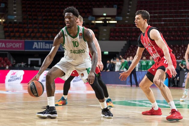 Basketball, Euroleague, day0}.04.2021, FC Bayern München - Zalgiris Kaunas. Im Bild Nigel HAYES (Zalgiris Kaunas, 10). München Audi Dome Bayern Deutschland Copyright: Passion2Press.dex xMarkusxFischerx