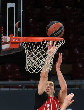 01.04.2021, EuroLeague, FC Bayern Basketball vs Kaunas, Basketball, Audi Dome Muenchen, im Bild: Vladimir Lucic (FCB Basketball)