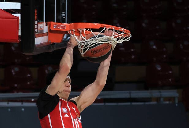 01.04.2021, EuroLeague, FC Bayern Basketball vs Kaunas, Basketball, Audi Dome Muenchen, im Bild: Vladimir Lucic (FCB Basketball)