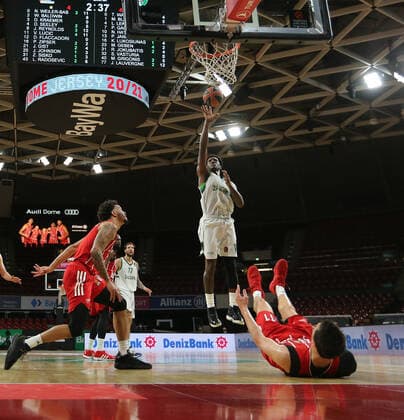 Nigel Hayes (Kaunas) GER, FC Bayern Basketball vs. Zalgiris Kaunas, Basketball, Euroleague, Saison 2020 2021, 01.04.2021, GER, FC Bayern Basketball vs. Zalgiris Kaunas, Basketball, Euroleague, Saison 2020 2021, 01.04.2021, Muenchen Copyright: xEIBNER MarcelxEngelbrechtx EP_EER