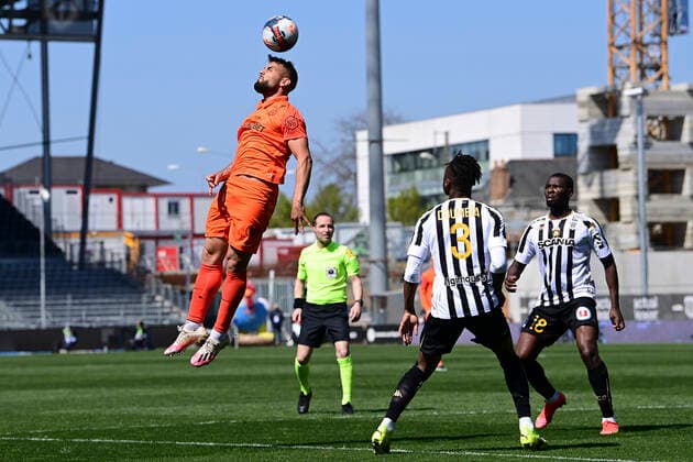 Andy Delort (MHSC) FOOTBALL : SCO Angers vs MHSC - Ligue1 Uber Eats - 04 04 2021 JBAutissier Panoramic 