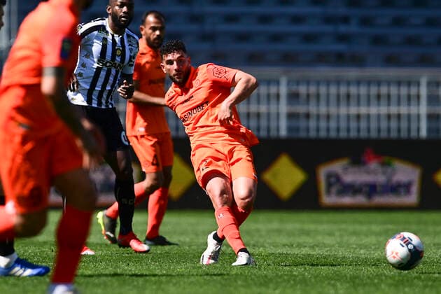 Jordan Ferri (MHSC) FOOTBALL : SCO Angers vs MHSC - Ligue1 Uber Eats - 04 04 2021 JBAutissier Panoramic 