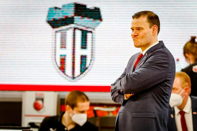 Headcoach Johan Roijakkers (Brose Bamberg) Brose Bamberg - Hamburg Towers - easyCredit-BBL - Basketball Bundesliga - Basketball Saison 2020 21 - 26. Spieltag, 04.04.2021 Bamberg, Brose Arena Copyright: DanielxLöb