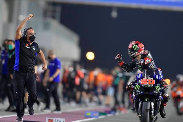 Bilder des Jahres 2021, Sport 04 April Sport Themen der Woche KW13 Sport Bilder des Tages Races at MotoGP TISSOT Grand Prix of Doha underway at Losail International Circuit, Qatar. April 4, 2021 In picture: Fabio Quartararo Carreras del Gran Premio de MotoGP TISSOT de Doha en el Circuito Internacional de Losail, Qatar.4 de abril de 2021 POOL MotoGP.com Cordon Press Images will be for editorial use only. Mandatory credit: MotoGP.com Cordon Press *** Races at MotoGP TISSOT Grand Prix of Doha underway at Losail International Circuit, Qatar April 4, 2021 In picture Fabio Quartararo Races at MotoGP TISSOT Grand Prix of Doha underway at Losail International Circuit, Qatar April 4, 2021 POOL MotoGP com Cordon Press Images will be for editorial use only Mandatory credit MotoGP com Cordon Press  xx xx