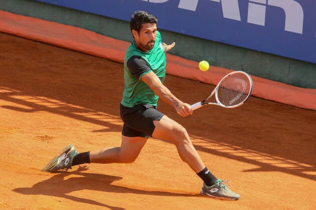 ATP, Tennis Herren Tour 250 2021 Sardegna Open Tennis CAGLIARI, ITALY, APR 05: Federico Gaio during the ATP Tour 250 Sardegna Open tennis match in Cagliari, Italy on April 05, 2021. Cagliari Tennis Club Cagliari Italy 6460_236637 Copyright: xGiampieroxSposito PentaxPressx