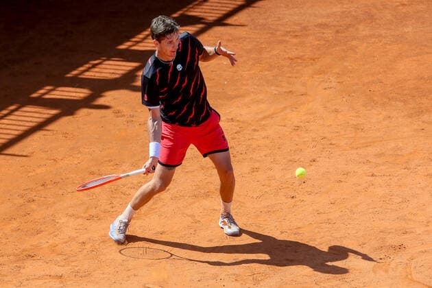 ATP, Tennis Herren Tour 250 2021 Sardegna Open Tennis CAGLIARI, ITALY, APR 05: Egor Gerasimov during the ATP Tour 250 Sardegna Open tennis match in Cagliari, Italy on April 05, 2021. Cagliari Tennis Club Cagliari Italy 6460_236632 Copyright: xGiampieroxSposito PentaxPressx