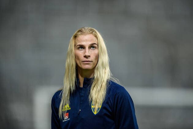 210406 Sofia Jakobsson of Sweden after a training session with the Swedish women s national football team on April 6, 2021 in Stockholm. Photo: Jesper Zerman BILDBYRAN COP 234 JZ0079 fotboll football soccer fotball womenÂ s national team, Nationalteam practice bbeng dam women Copyright: JESPERxZERMAN BB210406JZ095