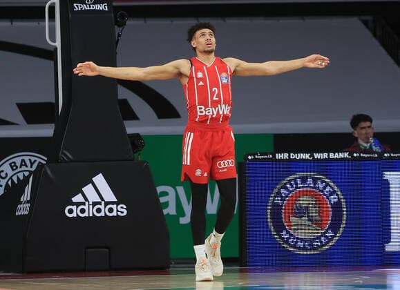 06.04.2021, FC Bayern Basketball vs Media Bayreuth, Audi Dome Muenchen im Bild: Wade Baldwin (FCB Basketball)