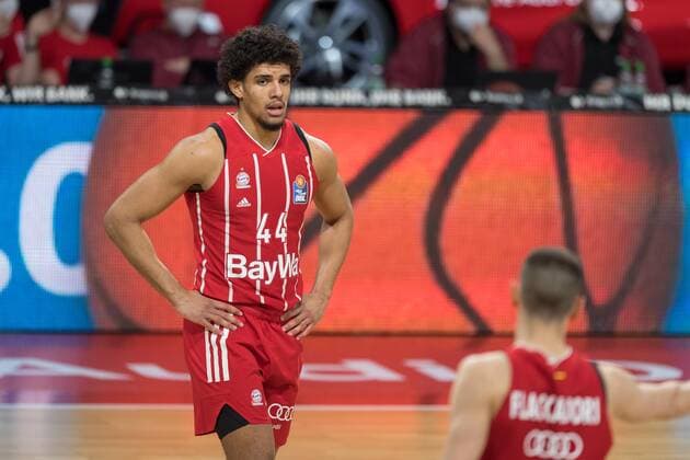 Basketball, BBL, 20210406, FC Bayern München - medi Bayreuth. Im Bild Sasha GRANT (FC Bayern München, 44). München Audi Dome Bayern Deutschland Copyright: Passion2Press MarkusxFischerx