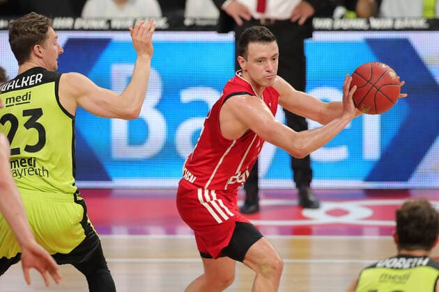 Zan Sisko (Muenchen) GER, FC Bayern Basketball vs. medi bayreuth, Basketball, easy Credit BBL, Saison 2020 2021, 06.04.2021, GER, FC Bayern Basketball vs. medi bayreuth, Basketball, easy Credit BBL, Saison 2020 2021, 06.04.2021, Muenchen Copyright: xEIBNER MarcelxEngelbrechtx EP_EER