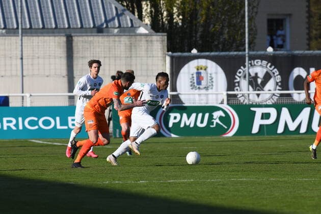 8 - Ferdinand Ramanamahefa (Chateaubriant) FOOTBALL : Chateaubriant vs Montpellier - Coupe de France - 07 04 2021 RonanHoussin Panoramic 