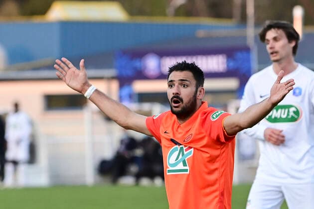 Gaetan Laborde (MHSC) FOOTBALL : Voltigeurs de Chateaubriant vs MHSC - 1 8 coupe de France - 07 04 2021 JBAutissier Panoramic 