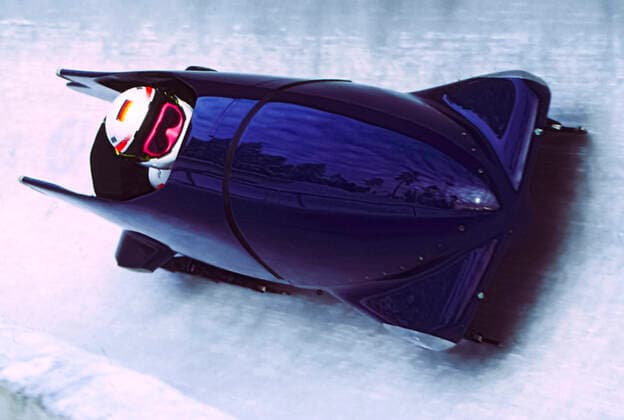 1994 Olympic Winter games, Winterspiele,Spiele, Summer games Bobsled 2 man bobsled training at the 1994 Olympic Winter Games. Lillehammer Norway Copyright: xStevenxExSutton DUOMO PCNx OL9402_BS020