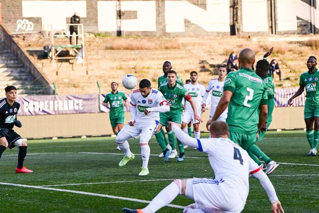 Memphis Depay (OL) FOOTBALL : Red star vs OL - 1 8 coupe de France - 08 04 2021 JBAutissier Panoramic 