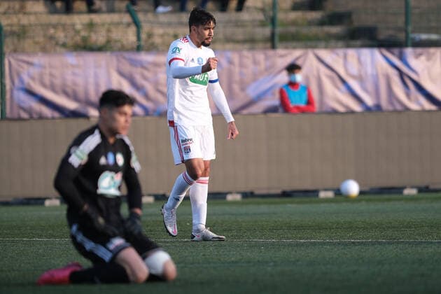 April 9, 2021, Saint Ouen, Seine Saint Denis, France: Lyon Midfield LUCAS PAQUETA in action during the round of 16 soccer French Cup match between Red Star and Olympique Lyonnais at Bauer Stadium - Saint Ouen - France..Lyon Won 2:2 Saint Ouen France - ZUMAp119 20210409_zaf_p119_014 Copyright: xPierrexSteveninx