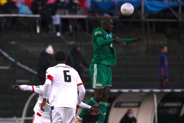 April 9, 2021, Saint Ouen, Seine Saint Denis, France: Red Star Midfield CHEIKH NDOYE in action during the round of 16 soccer French Cup match between Red Star and Olympique Lyonnais at Bauer Stadium - Saint Ouen - France..Lyon Won 2:2 Saint Ouen France - ZUMAp119 20210409_zaf_p119_031 Copyright: xPierrexSteveninx
