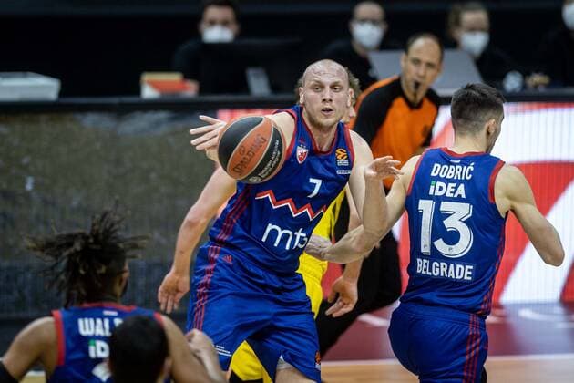 Basketball Berlin 08.04.2021 Euroleague Saison 2020 2021 Alba Berlin - Roter Stern Belgrad Dejan Davidovac (Belgrad, No.07)
