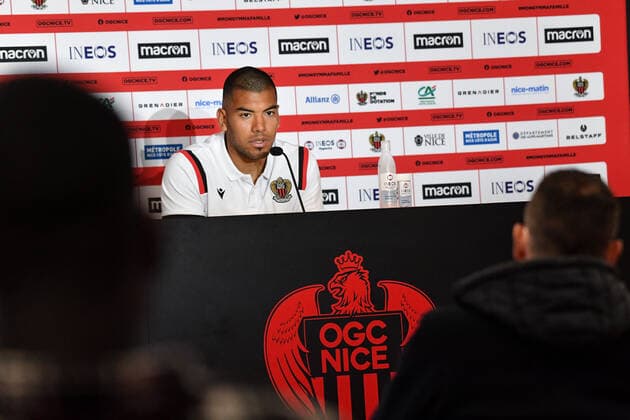 Walter Benitez en conference de presse - OGC Nice - Centre d entrainement et de formation a Nice FOOTBALL : Conference de presse - OGC Nice - 09 04 2021 LionelUrman Panoramic 