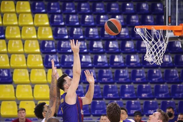 Euroleague Basketball match: FC Barcelona, Barca vs Bayern at the Palau Blaugrana Stadium in Barcelona April 09, 2021 In picture: Partido de la Euroliga de Baloncesto: Fc Barcelona vs Bayern en el Estadio Palau Blaugrana en Barcelona 09 de Abril de 2021 Photo: JGS Cordon Press Cordon Press