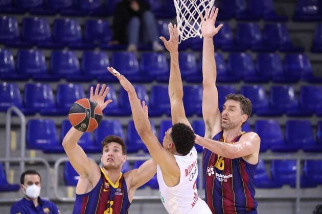 Sport Bilder des Tages Euroleague Basketball match: FC Barcelona, Barca vs Bayern at the Palau Blaugrana Stadium in Barcelona April 09, 2021 In picture: Pau Gasol Partido de la Euroliga de Baloncesto: Fc Barcelona vs Bayern en el Estadio Palau Blaugrana en Barcelona 09 de Abril de 2021 Photo: JGS Cordon Press Cordon Press