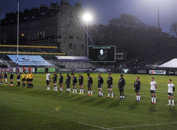 Rugby Union - 2020 2021 ER Challenge Cup - Quarter-final - Bath vs London Irish - The Recreation Ground A two minutes silence before kick off in remembrance of HRH Prince Philip, The Duke of Edinburgh. 