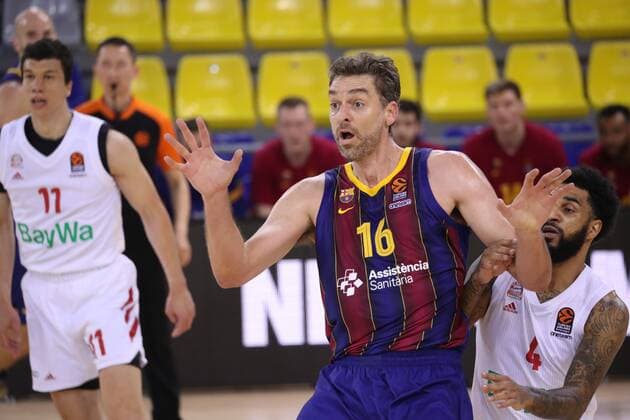 Euroleague Basketball match: FC Barcelona, Barca vs Bayern at the Palau Blaugrana Stadium in Barcelona April 09, 2021 In picture: Pau Gasol Partido de la Euroliga de Baloncesto: Fc Barcelona vs Bayern en el Estadio Palau Blaugrana en Barcelona 09 de Abril de 2021 Photo: JGS Cordon Press Cordon Press