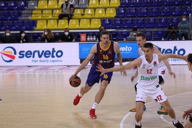 Euroleague Basketball match: FC Barcelona, Barca vs Bayern at the Palau Blaugrana Stadium in Barcelona April 09, 2021 In picture: Pau Gasol Partido de la Euroliga de Baloncesto: Fc Barcelona vs Bayern en el Estadio Palau Blaugrana en Barcelona 09 de Abril de 2021 Photo: JGS Cordon Press Cordon Press