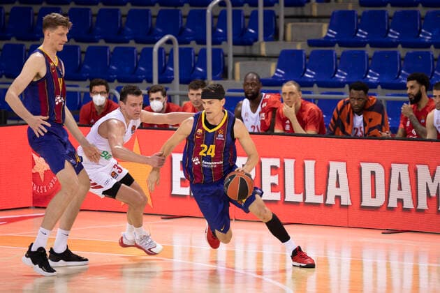 Jornada 34 de la Euroliga, Partido entre F.C.Barcelona y el F.C. Bayern de Munich, disputado en el Palau Blaugrana Partido de Euroliga entre F.C.Barcelona y el F.C. Bayern Munich, correpondiente a la jornada 34 de la liga regular. Partido disputado en el Palau Blaugrana (Barcelona) Copyright: xBEAUTIFULxSPORTS Cuadradox